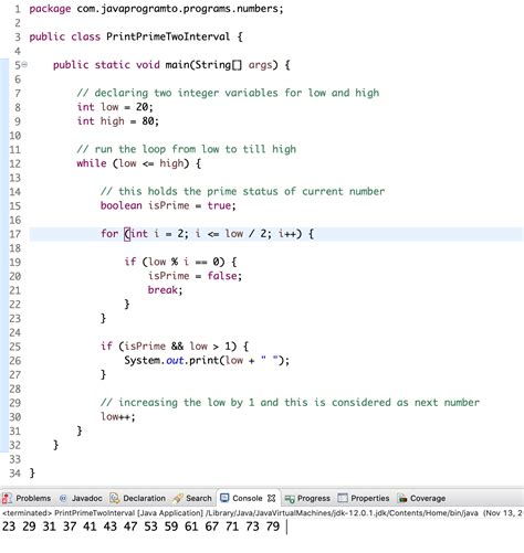 toString ()); Which instead of using System. . Java program to display all the multiples of 3 within the range 10 to 50